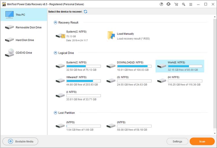 MiniTool Power Data Recovery 12.6 Crack Latest Free Download